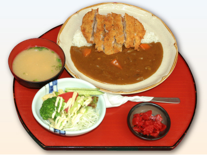 カツカレーセット